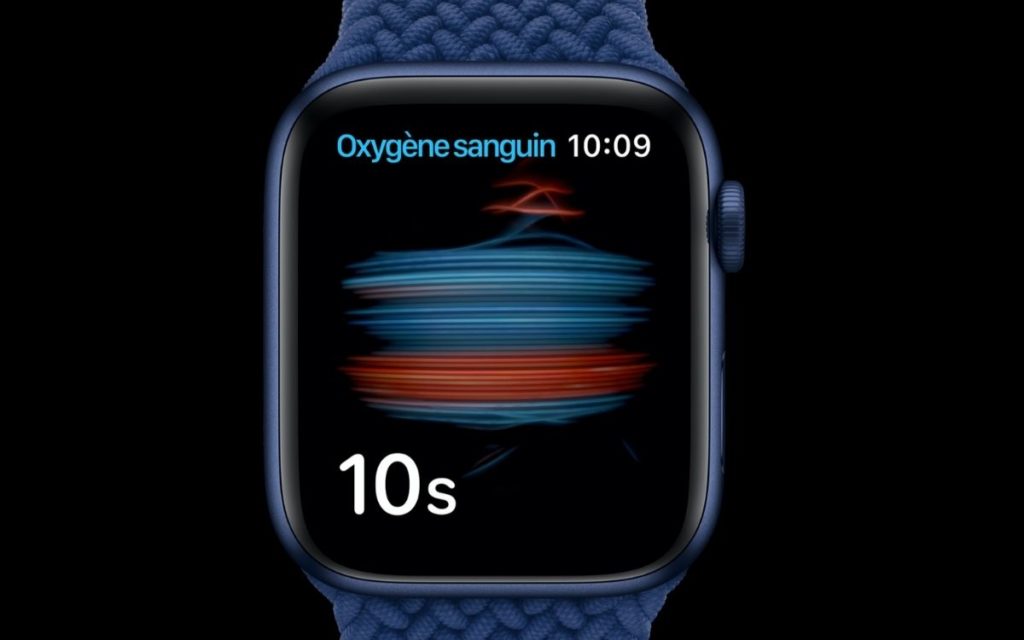 Mesure oxygene sanguin Apple Watch Series 6
